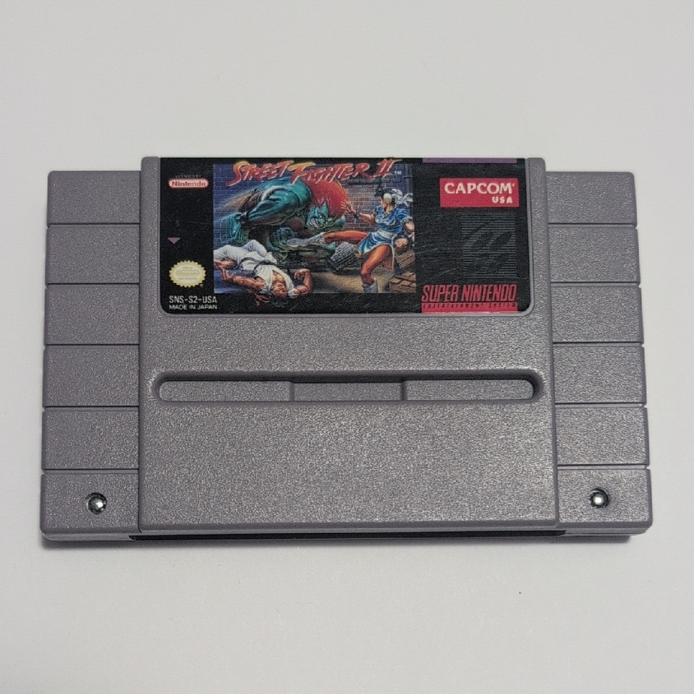 Nintendo Super Street Fighter II Game Cartridge - Gray